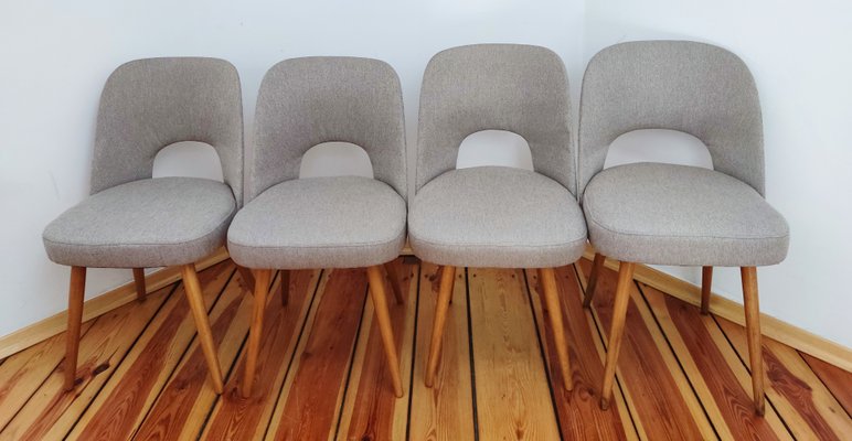 Czechoslovakian Chairs by O. Haerdtl for Ton, 1960s, Set of 4-DHD-1264731