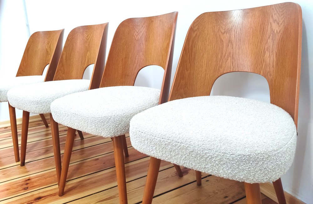 Czechoslovakian Chairs by O. Haerdtl for Ton, 1960s, Set of 4