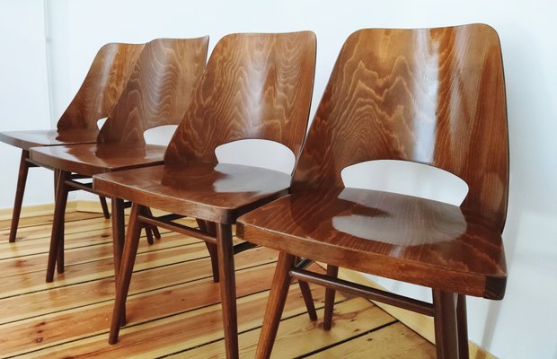 Czechoslovakian Chairs by O. Haerdtl for Ton, 1960s, Set of 4-DHD-1257437