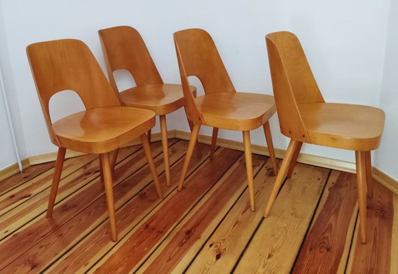 Czechoslovakian Chairs by O. Haerdtl for Ton, 1960s, Set of 4