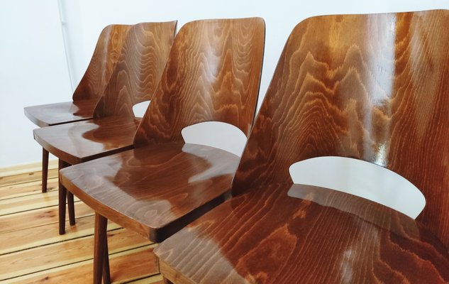 Czechoslovakian Chairs by O. Haerdtl for Ton, 1960s, Set of 4-DHD-1257437