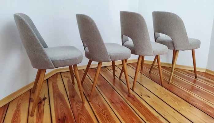 Czechoslovakian Chairs by O. Haerdtl for Ton, 1960s, Set of 4-DHD-1264731