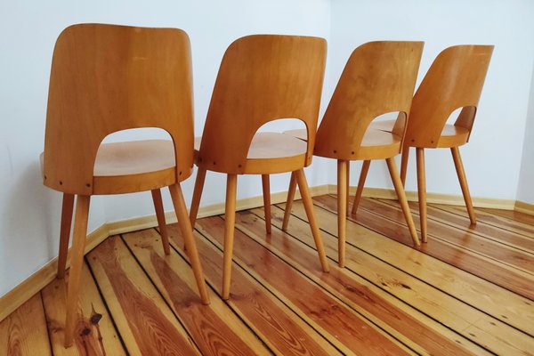 Czechoslovakian Chairs by O. Haerdtl for Ton, 1960s, Set of 4-DHD-1256124