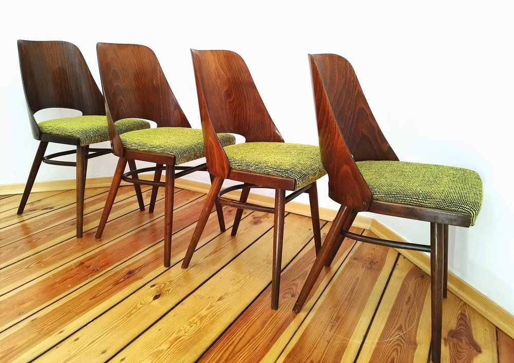 Czechoslovakian Chairs by O. Haerdtl for Ton, 1960s, Set of 5