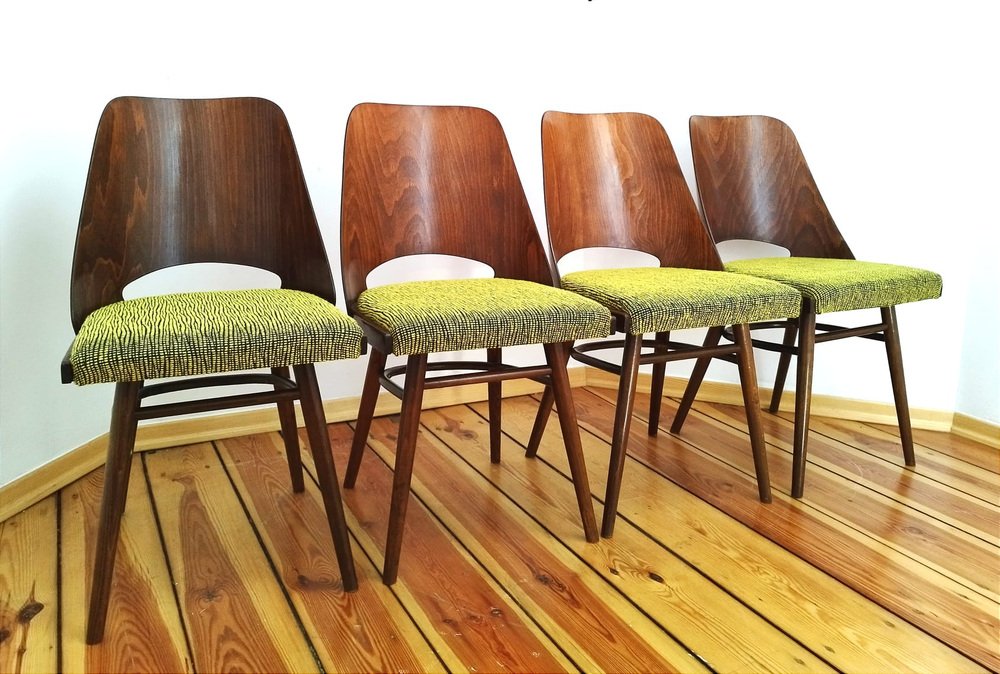 Czechoslovakian Chairs by O. Haerdtl for Ton, 1960s, Set of 5