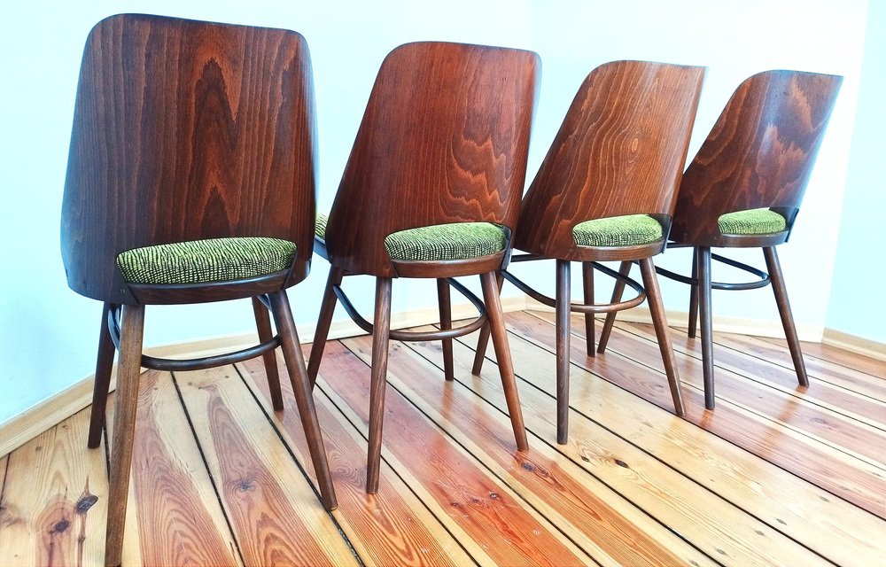 Czechoslovakian Chairs by O. Haerdtl for Ton, 1960s, Set of 5