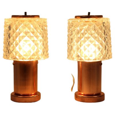 Czechoslovakian Copper Table Lamps by Kamenický Šenov, 1970s, Set of 2-TZ-1252026