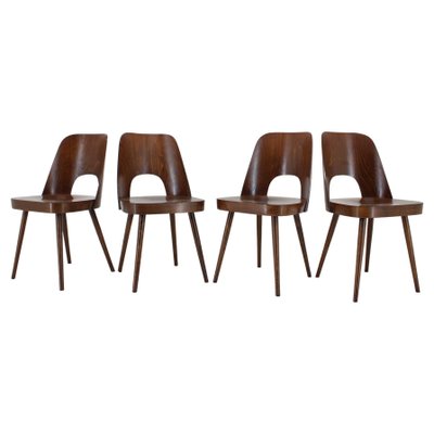 Czechoslovakian Dining Chairs by Oswald Haerdtl, 1960s, Set of 4-TZ-1284464