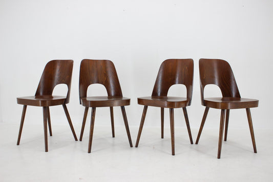 Czechoslovakian Dining Chairs by Oswald Haerdtl, 1960s, Set of 4