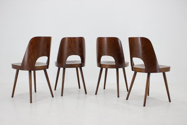 Czechoslovakian Dining Chairs by Oswald Haerdtl, 1960s, Set of 4-TZ-1284464