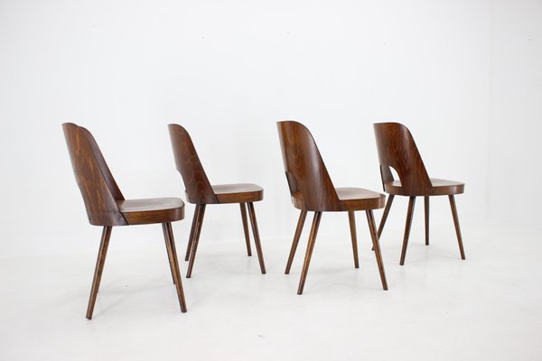 Czechoslovakian Dining Chairs by Oswald Haerdtl, 1960s, Set of 4-TZ-1284464