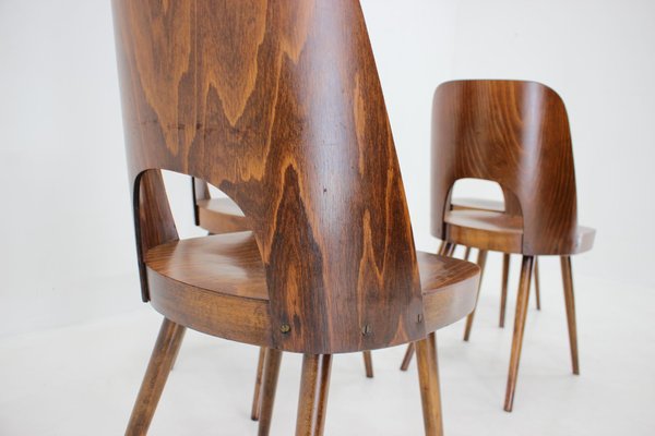 Czechoslovakian Dining Chairs by Oswald Haerdtl, 1960s, Set of 4-TZ-1284464