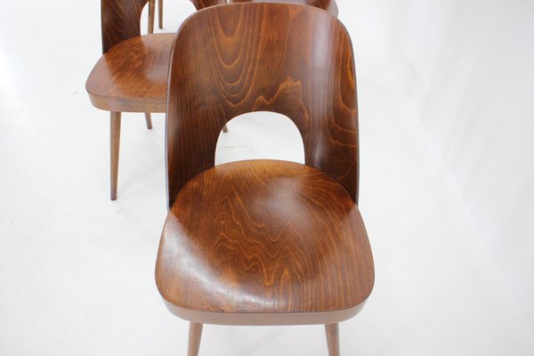 Czechoslovakian Dining Chairs by Oswald Haerdtl, 1960s, Set of 4-TZ-1284464