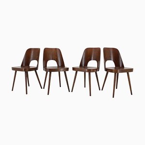 Czechoslovakian Dining Chairs by Oswald Haerdtl, 1960s, Set of 4-TZ-1284464