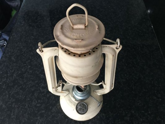 Czechoslovakian Electrified Metal Meva Oil Lamp / Lantern-WQQ-894330