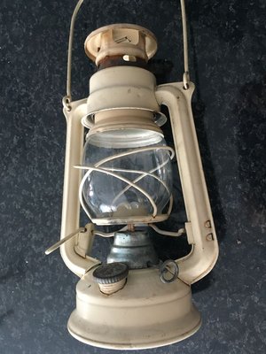 Czechoslovakian Electrified Metal Meva Oil Lamp / Lantern-WQQ-894330