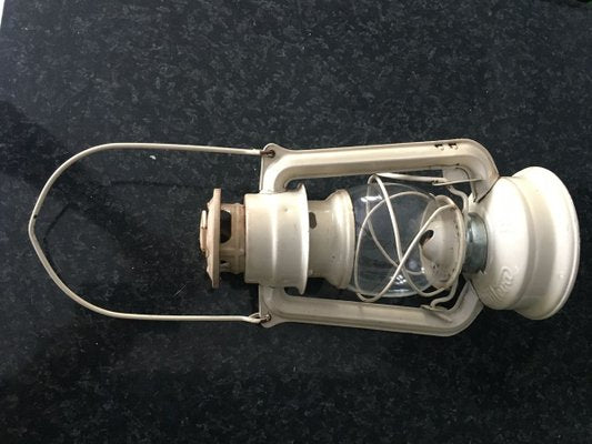 Czechoslovakian Electrified Metal Meva Oil Lamp / Lantern-WQQ-894330