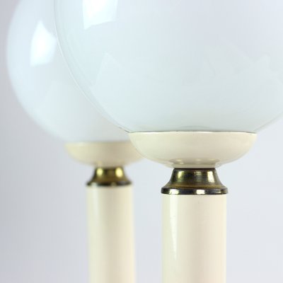 Czechoslovakian Lamps in Opaline Glass, 1970s, Set of 2-UL-1270829