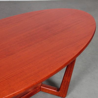 Czechoslovakian Ooval Table by Venes for Dřevotvar, 1970s-DAD-1770734