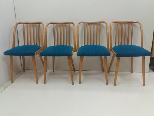 Czechoslovakian Retro Chairs by Antonín Šuman for Ton, 1960s, Set of 4-TZ-955573