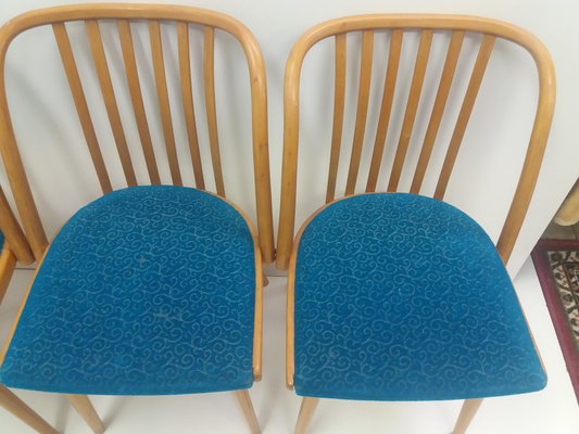 Czechoslovakian Retro Chairs by Antonín Šuman for Ton, 1960s, Set of 4-TZ-955573