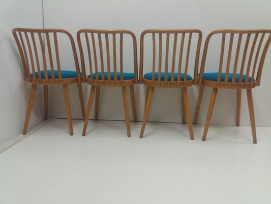 Czechoslovakian Retro Chairs by Antonín Šuman for Ton, 1960s, Set of 4-TZ-955573