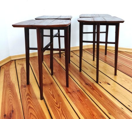 Czechoslovakian Side Tables, 1960s, Set of 5-DHD-1328941