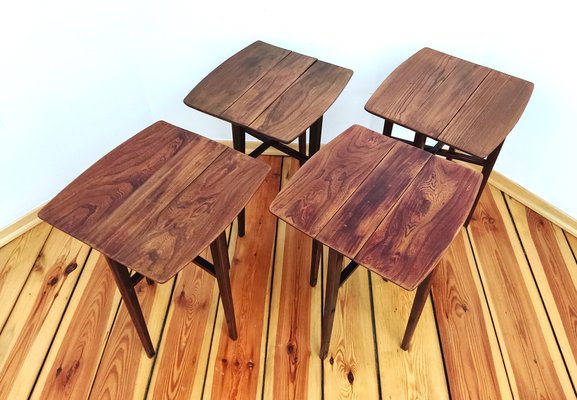 Czechoslovakian Side Tables, 1960s, Set of 5-DHD-1328941