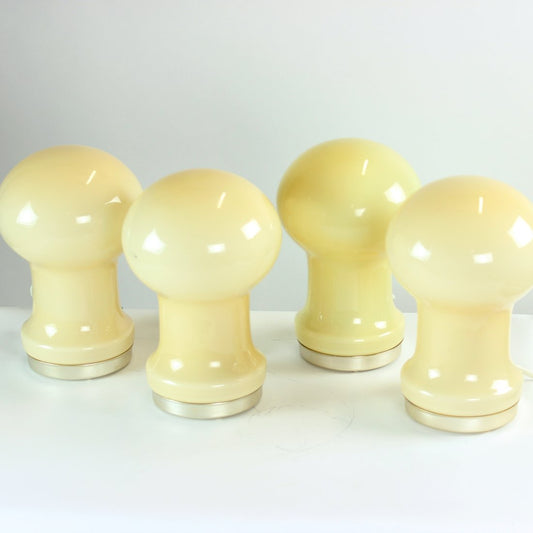 Czechoslovakian Table Lamp in Beige Opaline Glass by Ivan Jakes for Opp Jihlava, 1960s