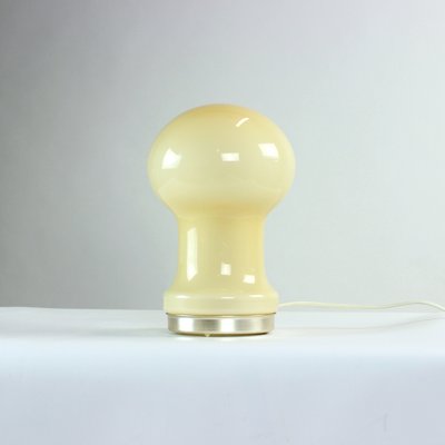 Czechoslovakian Table Lamp in Beige Opaline Glass by Ivan Jakes for Opp Jihlava, 1960s-UL-1314640