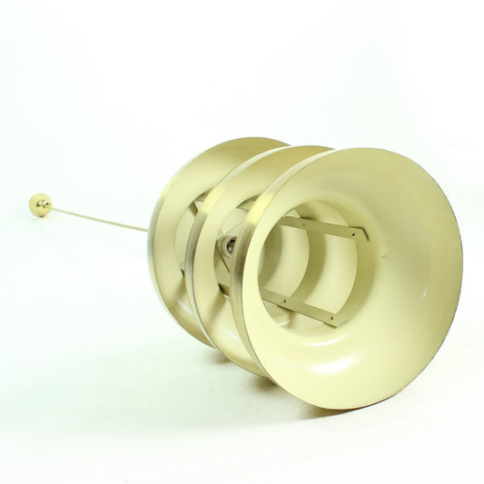 Czechoslovakian Tall Brass Ceiling Light, 1960s