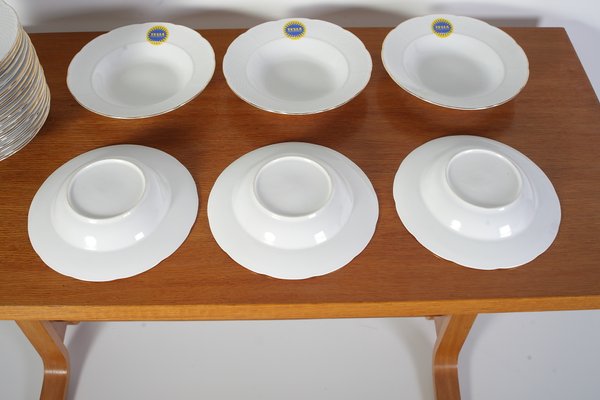 Czechoslovakian Tesla Holesovice Soup Plates by Stara Role, 1970s, Set of 6-IND-1351254