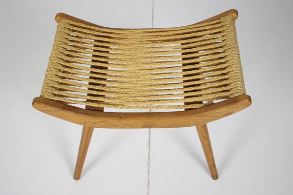 Czechoslovakian Wooden Stool, 1960s-TZ-801046