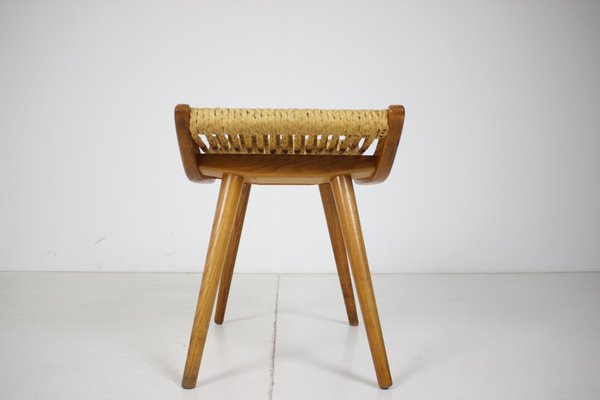 Czechoslovakian Wooden Stool, 1960s-TZ-801046