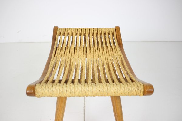 Czechoslovakian Wooden Stool, 1960s-TZ-801046