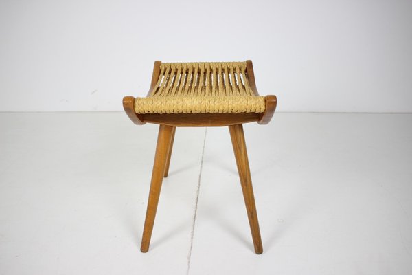 Czechoslovakian Wooden Stool, 1960s-TZ-801046