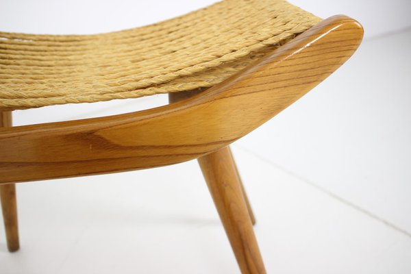 Czechoslovakian Wooden Stool, 1960s-TZ-801046