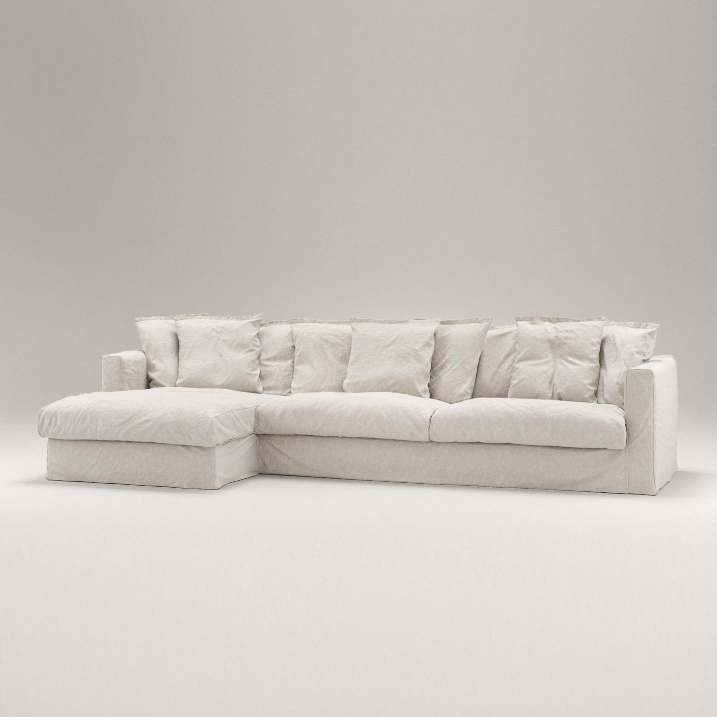 Decotique Le Grand Air 3-Seater Sofa Divan Left Cream White