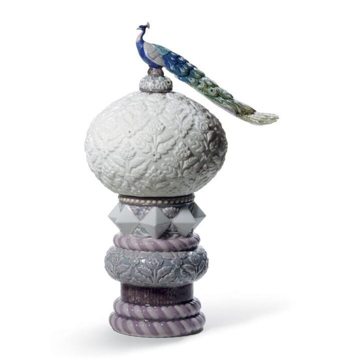 Peacock Table Lamp (CE) by Lladró