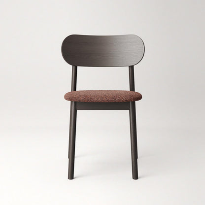 Decotique Elephant Dining Chair Dark Oak/Rust Bouclé