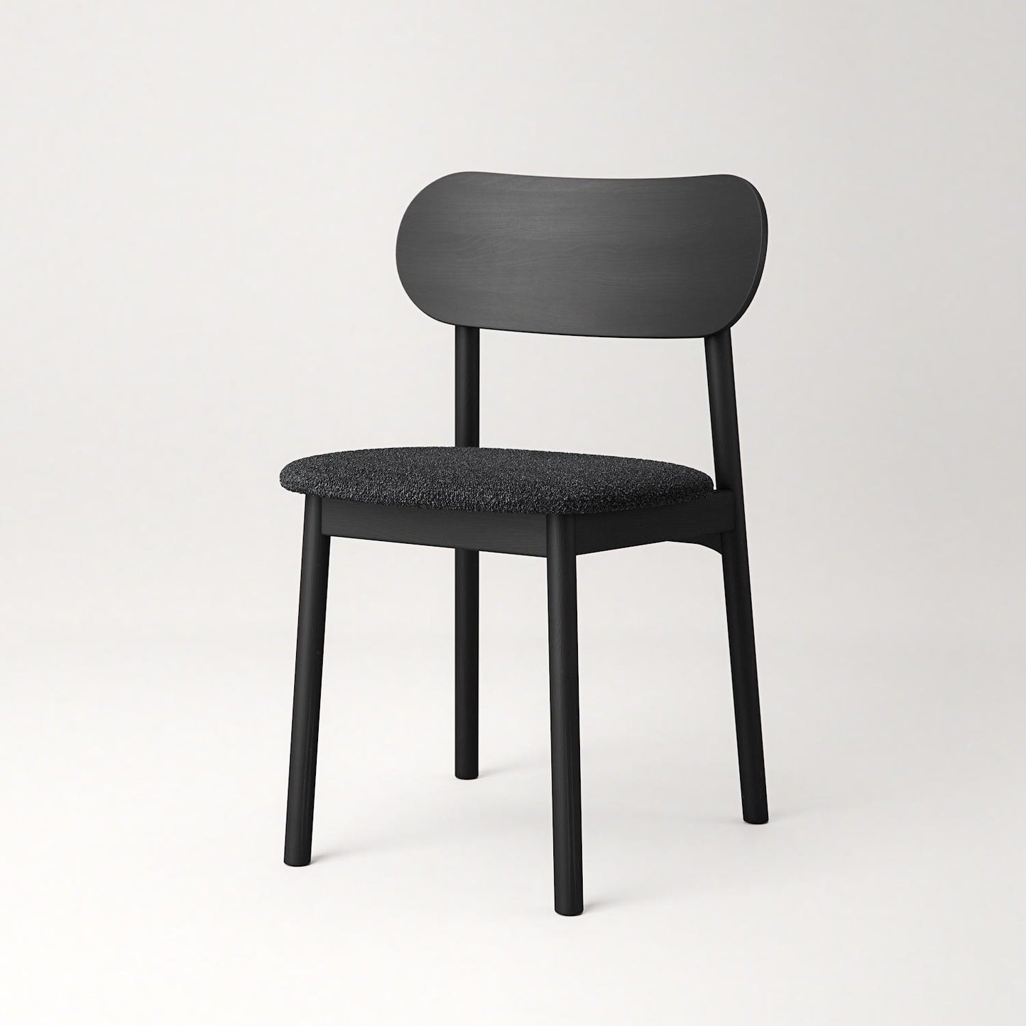 Decotique Elephant Dining Chair Black/Anthracite Bouclé