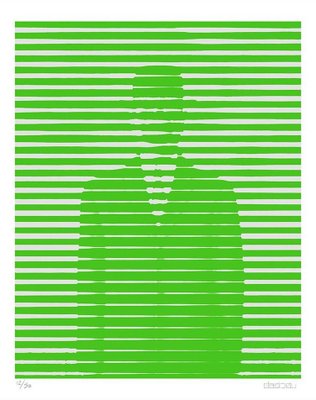 Dadodu, Green and Grey Lines, Giclée Print, 2016-ZCI-1781645