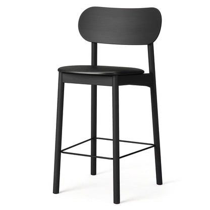 Decotique Elephant Bar Stool Black/ Black Leather