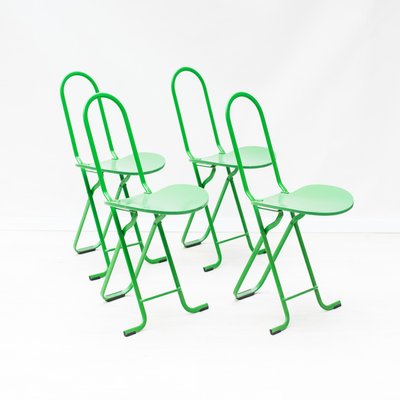 Dafne Folding Chairs by Gastone Rinaldi for Thema Italia, 1980s, Set of 4-NZV-2027606