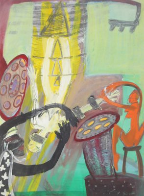 Dagmar Jelínková, Operating Room, 1990s, Tempera, Watercolor, Pastel & Pencil on Paper, Framed-IND-1351741