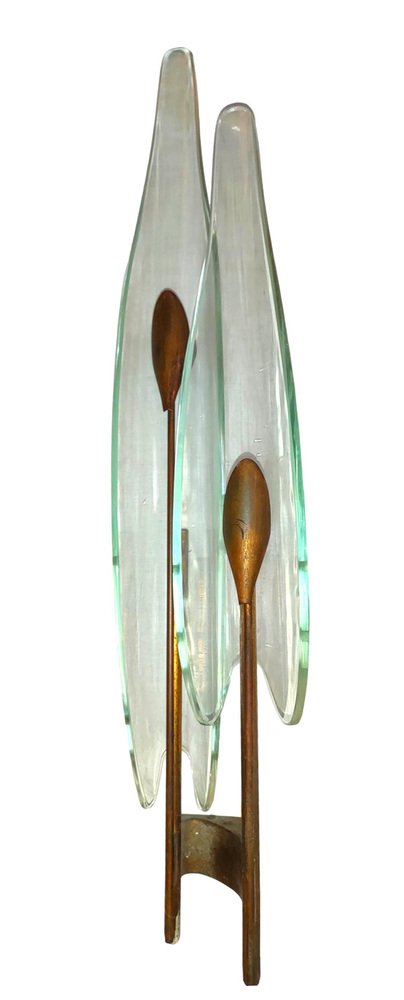 Dahlia 1461 Wall Lights by Max Ingrand for Fontana Arte, 1955, Set of 2