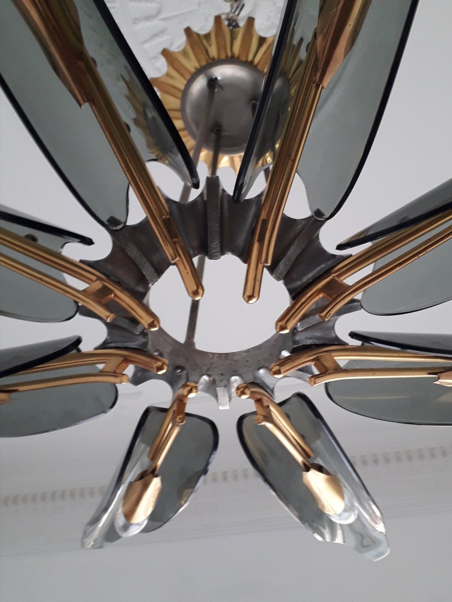 Dahlia Chandelier by Max Ingrand for Fontana Arte, 1954-XUQ-1424644