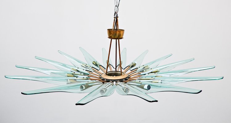 Dahlia Mod. 1563A Chandelier by Max Ingrand for Fontana Arte, Italy, 1950s-FGA-924009