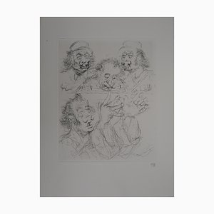 Dali en Fidel Castro Engraving by Tim-KHH-544254