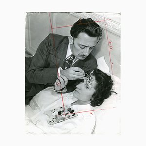 Dali is Painting Medusa's Head on Galas Forehead, 1955-DYV-701005